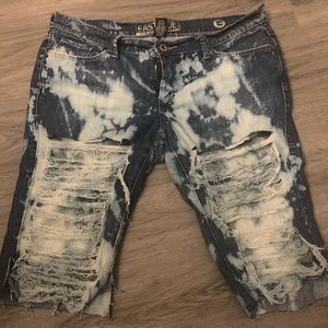 Custom denim shorts